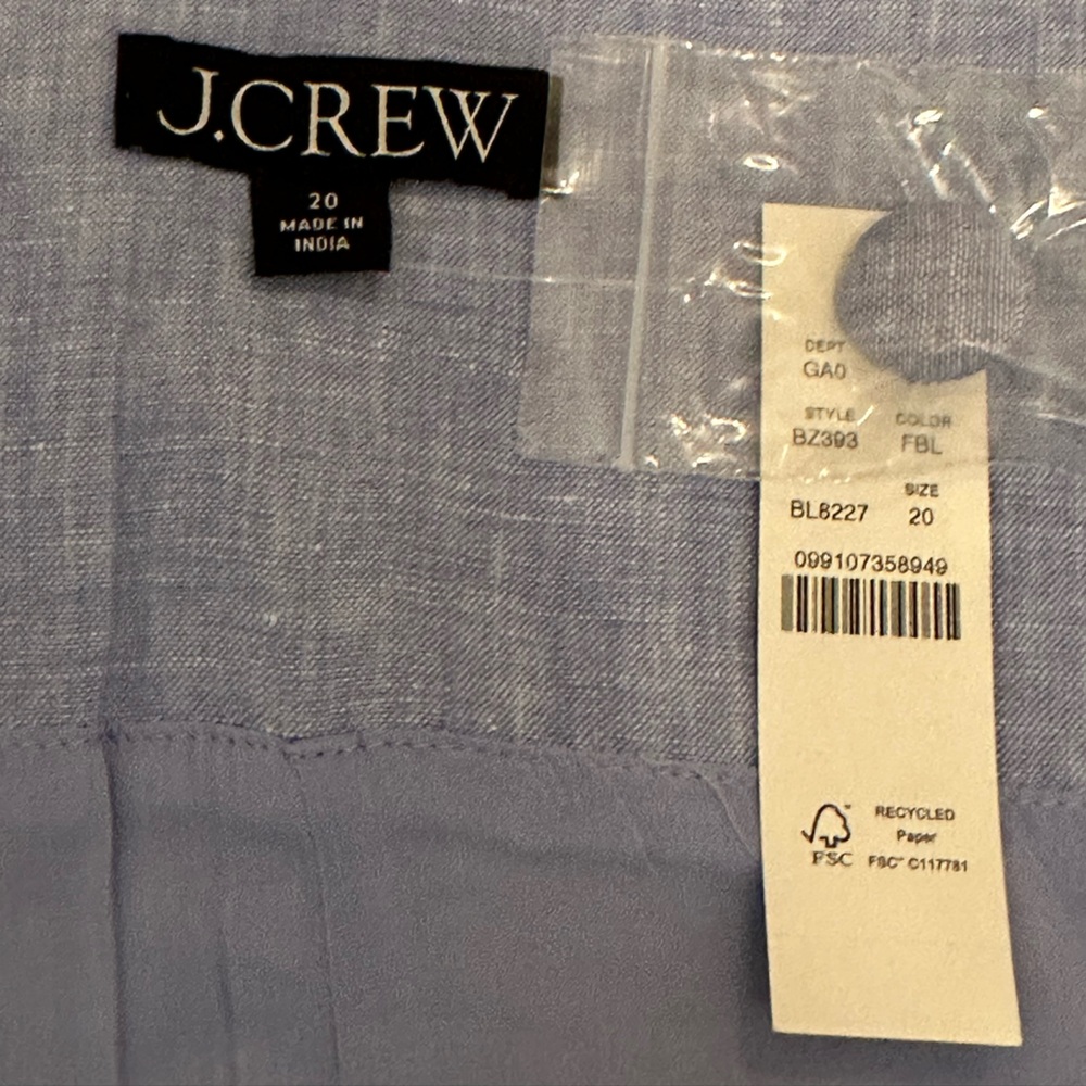 J. Crew Linen Fitted Vest - Picture 2 of 9